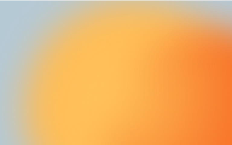 Orange gradient with shades of blue